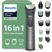 PHILIPS Multigroom Series 7000 MG7931/15, 16-teiliger Barttrimmer und Haarschneider mit selbstschärfenden Metallklingen, 21 Längeneinstellungen (0,5-16 mm) für Gesicht, Kopf und Körper