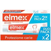 elmex Zahnpasta Carie-Schutz, Reminiralisiert und schützt die Zähne effektiv vor Karies, Antitikarien-Zahnpasta mit Aminofluorid, 2 x 75 ml