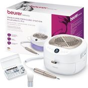 Beurer MP 200 StudioNails Pro, Maniküre-/Pediküre-Profistation 3-in-1 mit elektrischer Nagelfräser, UV-/LED-Lampe, Staubabsauger, 26.000 U/min, 9 Aufsätzen für Gel- und Acrylnägel