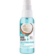 Bild für essence HELLO, GOOD STUFF! 48h HYDRO FIXING SPRAY, Transparent, feuchtigkeitsspendend, fixierend, erfrischend, natürlich, strahlend frisch, vegan, ölfrei, ohne Alkohol, ohne Parabene, 1er Pack (50ml)