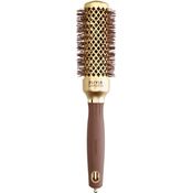 Olivia Garden - Expert Blowout Shine Gold & Brown Hairbrush - 35