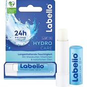 Labello Hydro Care Lippenpflegestift, mineralölfrei mit LSF 15, 24h Feuchtigkeit, Sheabutter und natürliche Öle, 4,8 g