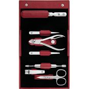 Zwilling Classic Inox Maniküre Pediküre Set 7tlg. mit Nagelknipser, Leder, rot Maniküre-Set 1 Stück