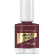 Max Factor Miracle Pure Nail Colour, Fb. 373 Regal Garnet, veganer Nagellack, lang anhaltend, schnell trocknend, 12 ml