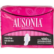 Ausonia compresas noche ultra 9 Stück Damenbinden