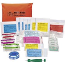 Bild für Söhngen Erste-Hilfe-Set Kinder daheim orange (Kompakte Reißverschlusstasche für Kinder, alle Altersstufen, griffbereit mit speziellen aluderm Wundauflagen)