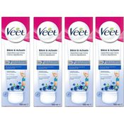 Veet Enthaarungscreme Bikini Zone & Achseln bei sensibler Haut 4 x 100 ml - Veet
