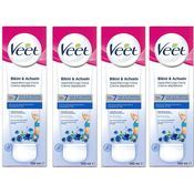 Veet Enthaarungscreme Bikini Zone & Achseln bei sensibler Haut 4 x 100 ml - Veet - Preisvergleich