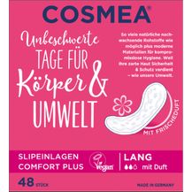 Bild für COSMEA Slipeinlagen mit Duft Lang lange Körperform-Slipeinlagen für optimalen Schutz