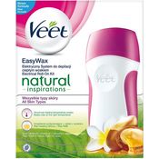 Veet Natural Elektrisches Warmwachs Roll-On Set 50 ml