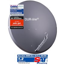Bild für DUR-line Select 85/90cm Satellitenschüssel Alu anthrazit