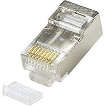 Bild für LogiLink Modularstecker CAT5 geschirmt mit Einfädelhilfe 100 Stück