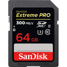 Bild für SanDisk Extreme PRO 64 GB SDXC-Speicherkarte bis zu 300 MB-Sek