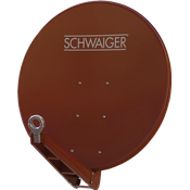 Schwaiger SPI085PR011 Aluminium Offset-Antenne 85 cm, Premiumklasse, rot