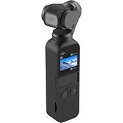 DJI Osmo Pocket, 3-Achsen Gimbal-Bildstabilisierung (1/2.3 Zoll Sensor mit 80° Sichtfeld und F2.0 Blende, Videoaufnahmen mit bis zu 4K Ultra HD bei 60 fps und 100 Mbit-s)