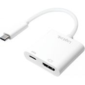 LogiLink UA0257 USB-C auf HDMI Ladeadapter weiß