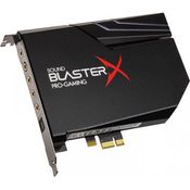 Sound BlasterX AE-5 Hi-Resolution PCIe Gaming Soundkarte, DAC-Kopfhörerverstärker (bis 600 OHM) mit RGB-LED Streifen für Computer-Gaming PC Schwarz