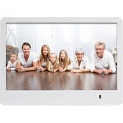 Rollei Pissarro DPF-82 - Digitaler Multi-Media Bilderrahmen mit 8.0 Zoll (20,3 cm) TFT-HD Panel, Uhrzeitanzeige, Kalenderfunktion, Diashow und Dreh-Funktion, inkl. Fernbedienung - Weiß