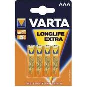 VARTA Longlife AAA Micro LR03 Batterie, Alkaline Batterien (ideal für Fernbedienung Radio Wecker und Uhr) 4er Pack