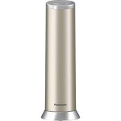 Panasonic KX-TGK220GN Design-Telefon mit Anrufbeantworter & Wecker, Haustelefon (schnurlos), HD-Telefonie, Champagner