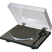Denon DP-300 F Vollautomatischer Plattenspieler (Riemenantrieb, integrierter Vorverstärker, Vollautomatik) schwarz