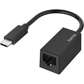 Hama 200322 Netzwerk-Adapter USB-C-Stecker - LAN/Ethernet-Buchse, Gigabit Ethernet