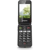 Emporia SIMPLICITYglam.4G Seniorenhandy ohne Vertrag, Klapphandy mit großen Tasten, Notruftaste, 2,8 Zoll Farbdisplay, hohe Lautstärke, Volte, 3 Schnellwahltasten, inkl. Ladestation, Weiß