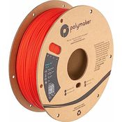 Polymaker PolyLite PLA Rot - 1.75mm - 1kg, hochwertiges 3D-Druckfilament mit erhöhtem Hitzeschutz bis 140 °C