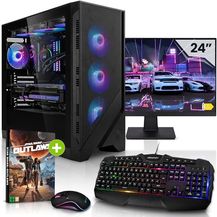 Bild für Megaport Komplett Set Gaming PC Nvidia GeForce RTX 4070 12GB • Intel Core i7-12700F • 24" Monitor • Windows11 • 32GB 3200MHz DDR4 • 1TB M.2 SSD • WLAN • Tastatur • Maus Gaming komplettpaket