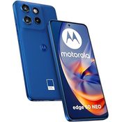 Motorola Edge 50 Neo (8/256GB, Sony LYTIA™ 700C Kamera, 6.36" POLED 120Hz Display, IP68, MediaTek MTK 24M, 4310mAh Akku, 68W Ladung, Android 14) in PANTONE Nautical Blue