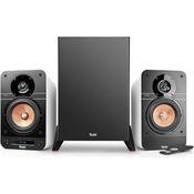 Teufel ULTIMA 25 AKTIV Club Edition 2.1 Soundsystem mit kabellosem Subwoofer - Aktive Regallautsprecher mit Bluetooth, AV-Receiver, Dolby Audio, DAB+, HDMI ARC CEC, Touch Slider - weiß