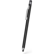 Hama Touchscreen Stift (Eingabestift, Tablet Stift für alle Tablets, Stylus Pen, für Android/iOs, Handy Stift, Tablet Stift, für kapazitiven Touch Display, superdünn, Touchpen, Pen, mit Clip) schwarz
