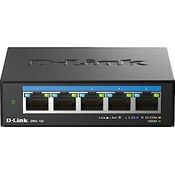 D-Link DMS-105 5-Port Multi-Gigabit Unmanaged Desktop Switch (5X 2,5G Ports, Lüfterlos, Low Profile, Kompakt, Metal Gehäuse, QoS, Plug and Play)