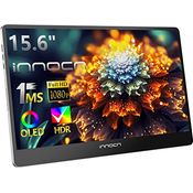 INNOCN OLED Portable Monitor 15.6 Zoll, 1080P FHD 1MS Gaming Bildschirm, 100000:1, HDR, HDMI/USB C, TÜV-Low Blue Zertifizierung, Tragbarer Monitor für Laptop/MacBook, 15A1F
