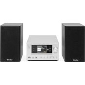 TechniSat VIOLA 710 CD IR - Kompakte Hi-Fi-Anlage mit Internetradio, DAB+, UKW, CD-Player, Bluetooth, 2x 20 Watt RMS Stereo-Boxen, Silber
