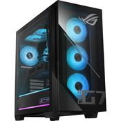 ASUS ROG GM700, Gaming-PC mit AMD Ryzen 7 9800X3D, 64 GB RAM, 1 TB SSD und NVIDIA GeForce RTX 5070, Schwarz