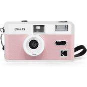 Kodak Ultra F9, 35mm Sofortbildkamera mit Weitwinkelobjektiv und Blitz, Baby Pink