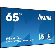 Bild für iiyama Prolite LH6575UHS-B1AG 164cm 64,5" Digital Signage Display 4K UHD IPS LED Panel Mediaplayer Android-OS WiFi Schwarz