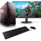 CSL Gaming PC M11310H, AMD Ryzen 7 8700G, 32 GB RAM, 1000 GB SSD, Radeon 780M, QWERTZ Layout (DE), Schwarz