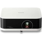Epson Lifestudio Pop EF-61W, tragbarer Smart-Projektor mit Sound by Bose, Google TV, Full HD, 700 Lumen, diamantweiß, 5 Jahre Geräteschutz
