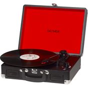 Denver VPL-120BlackMK2 portabler Plattenspieler mit USB Digitalisierungsfunktion