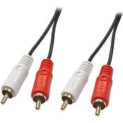 LINDY 35664 Premium Audiokabel (Cinch), Stecker/Stecker, 10m