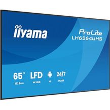 Bild für iiyama Prolite LH6564UHS-B1AG 65" Digital Signage Display 4K UHD HDMI USB-C WiFi Mediaplayer AntiGlare schwarz