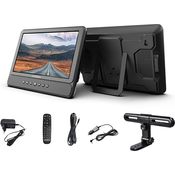 Reflexion DVD1052N, Portabler DVD-Player mit 10 Zoll Monitoren, Akku, USB, 12V Auto-Adapter und Kopfstützenhalterung