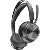 Poly BT Headset Voyager Focus 2 UC inkl. LS USB-C/A, Stereo-Sound mit Advanced Digital Hybrid Active Noise Cancelling