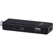 Trevi HE 3362 T2 HD Kabel Schwarz, DVB-T2 TV-Karte mit USB- und HDMI-Eingängen, kompakter Mini-Decoder