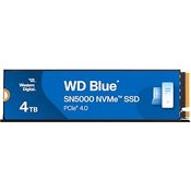 Western Digital WD Blue SN5000 NVMe SSD 4 TB interne SSD (Lesegeschwindigkeiten von bis zu 5.500 MB/s, 900 TBW, nCache 4.0, Acronis True Image)