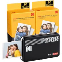 Bild für Kodak MINI 2 RETRO P210RB60 PORTABLE U'INSTANT PHOTO PRINTER BUNDLE 2.1X3.4 BLACK
