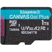Kingston Canvas Go Plus microSDXC Speicherkarte 1TB, Gen4 200MB/s A2 U3 V30, Einzelpaket, ohne Adapter