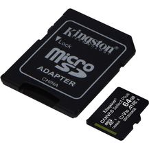 Bild für Kingston Canvas Select Plus microSD Speicherkarte, SDCS2-64GB Class 10 (inkl. SD Adapter)